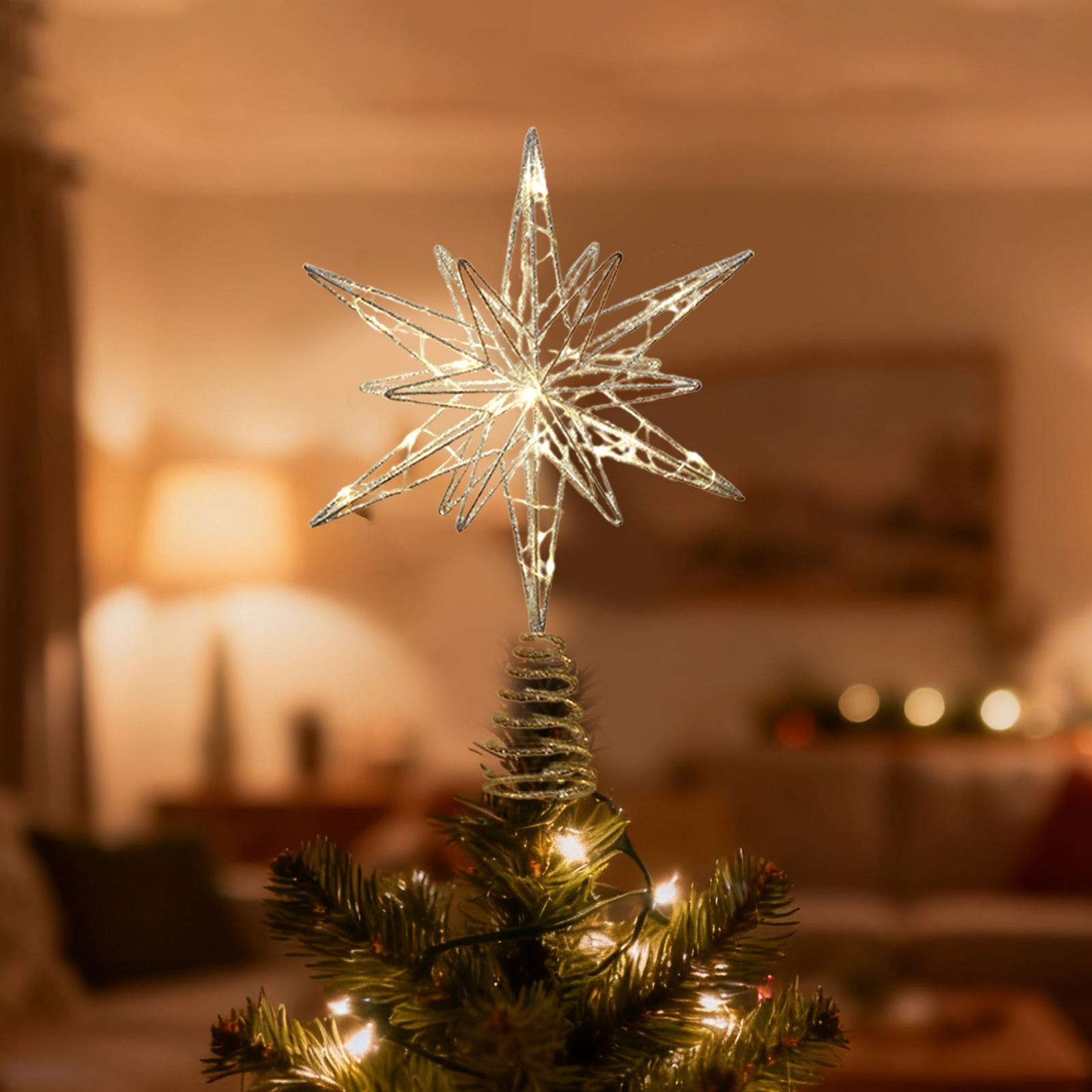 Star Tree Topper - Árvore de natal topper festivo decoração