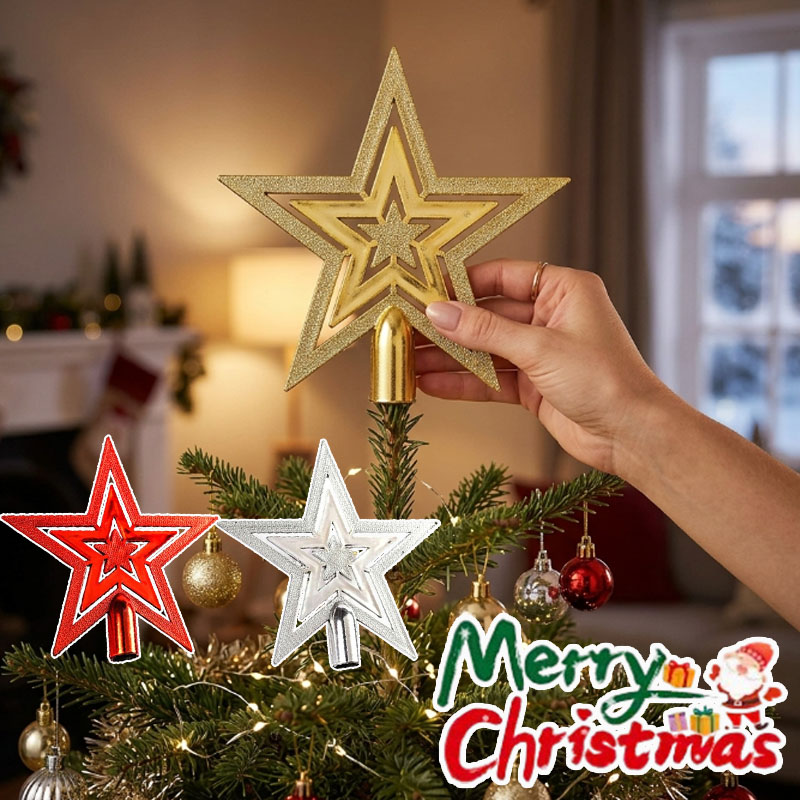 Star Tree Topper - 1-20 Peças de Enfeite em Forma