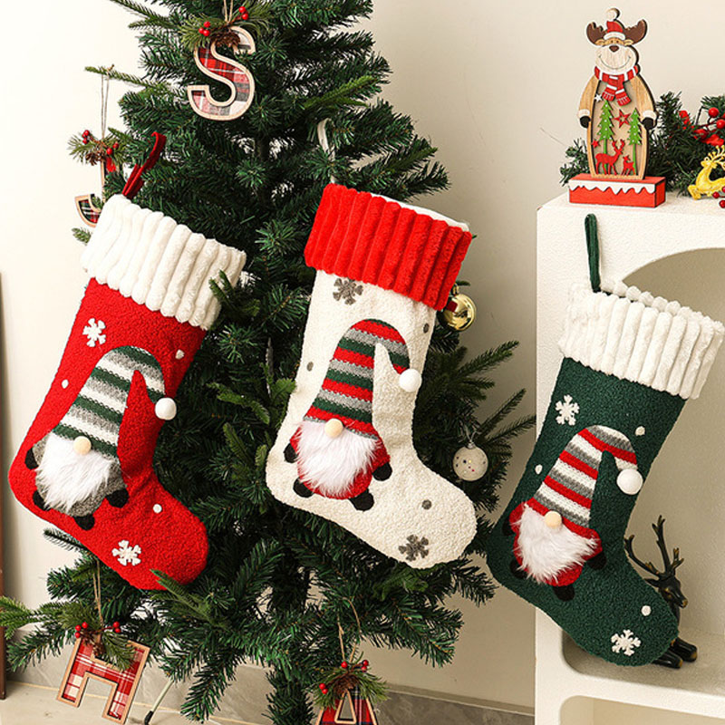 Christmas Stocking Hanging - Nova Meia de Natal de Pelúcia,