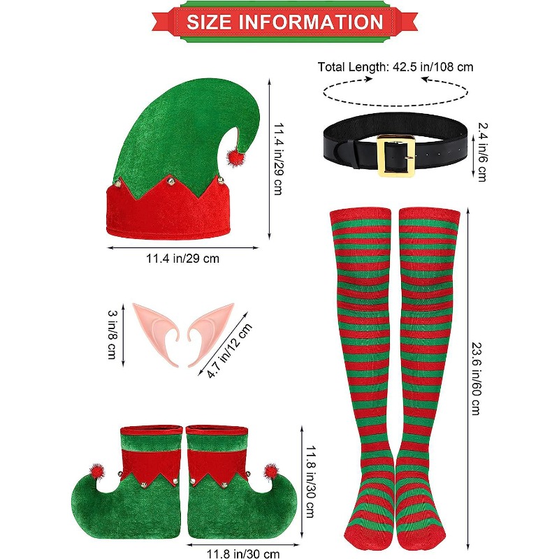 Fantasia de Elfo Verde de Nata - Elf Costume Christmas avaliação e preço