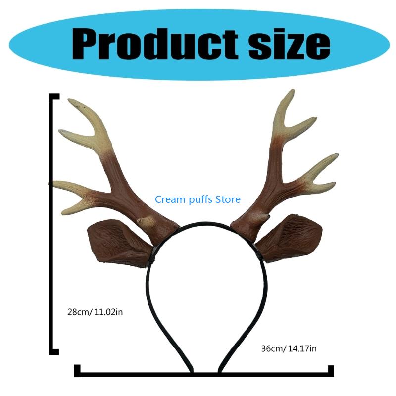 50le chifres rena bandana real - Reindeer Antlers Headband avaliação e preço